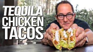 MY NEW FAVORITE GRILLED CHICKEN TACOS 🌮  SAM THE COOKING GUY [upl. by Clarita]