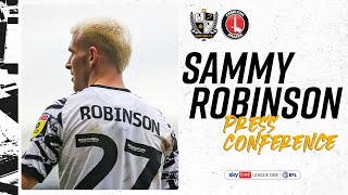 Press Conference  Sammy Robinson enjoying life at Vale Park [upl. by Evelinn]