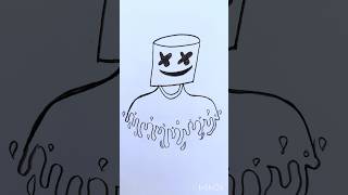 Marshmallow drawing easy tutorial marshmallow freefire ghost ghosts drawing shorts easy art [upl. by Htiekal]