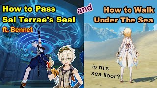 How to Pass Sal Terraes Seal and Walking Under The Sea  Genshin Impact [upl. by Assirac673]