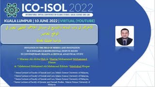 ICOISOL 2022 027009 MUNEER ALI ABDUL RAB USIM MALAYSIA ISLAMIC STUDIES  ARABIC [upl. by Oraneg]