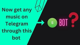Now save any YouTube music through this telegram bot [upl. by Dumas]