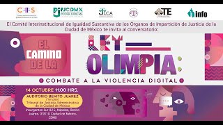 CONFERENCIA MAGISTRAL“EL CAMINO DE LA LEY OLIMPIA COMBATE A LA VIOLENCIA DIGITAL” [upl. by Welker]