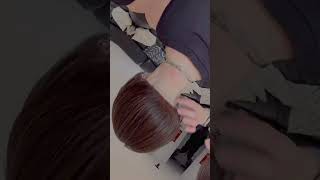 Ultra hot bob with buzzed nape [upl. by Christin]