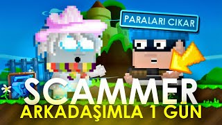 SCAMMER ARKADAŞIMLA 1 GÜN KAÇ DL SCAMLEDİK  Growtopia Türkçe [upl. by Fredi]