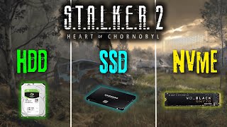 HDD vs SSD vs M2 NVMe  STALKER 2 Heart of Chornobyl  SSD Required [upl. by Las]