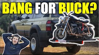 BEST BUDGET MOTOR BIKE CARRIER  Vicoffroad [upl. by Castera80]