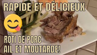 LONGE DE PORC A LA MOUTARDE ET AIL DÉLICIEUX 😋 [upl. by Phemia]