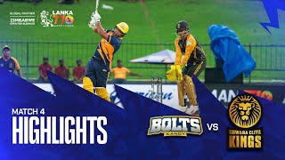 Lanka T10 Super League 2024 I Match 4 Highlights I Kandy Bolts vs Nuwara Eliya Kings [upl. by Neenej]