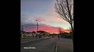 Sunset at Katrineholms train station skytravel spring cupcut [upl. by Aciria510]