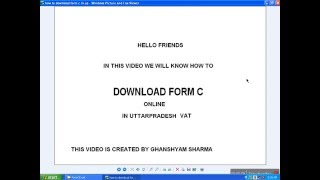 HOW TO DOWNLOAD FORM C ONLINE IN UPVAT ONLINE [upl. by Attekal]