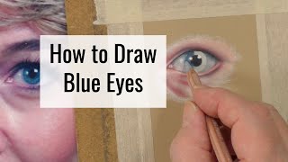 How to Draw Blue Eyes with Pastel Pencils [upl. by Jacinta479]