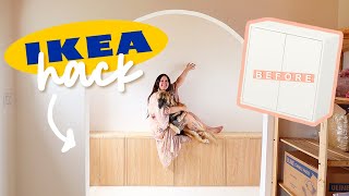 IKEA Hack  DIY Fluted EKET Cabinets [upl. by Bouchier]