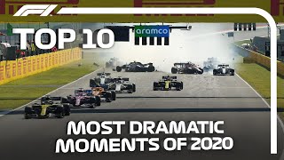 Top 10 Dramatic Moments of the 2020 F1 Season [upl. by Erma]