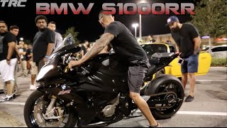 Insane nitrous S1000RR pulls hard on 1000HP Porsche [upl. by Ploch]