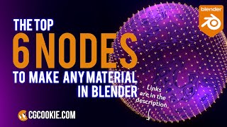 Top 6 Blender Nodes To Make Any Material in Blender [upl. by Dez859]