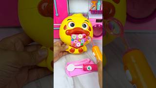 Yellow Duck Doctor Cleaning Teeth Set Toys Satisfying With Unboxing ASMR Videos [upl. by Ahseital]