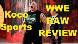 KocoSports  quotWWE Monday Night Rawquot Review  7615  Cesaro vs Cena Saves the Show [upl. by Ehcram]