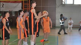 7’6 15YearOld Basketball Player Dominating In Europe [upl. by Anairuy]