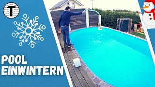 Pool winterfest machen Checkliste ☃️ ganz einfach 😊 Pool einwintern [upl. by Chrisoula66]