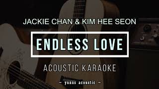 Endless Love Karaoke Acoustic  Jackie Chan feat Kim HeeSeon [upl. by Particia673]