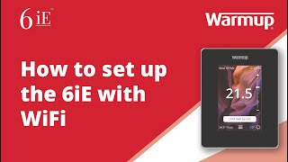 How to Learn how to set up your Warmup 6iE Smart WiFi Thermostat with WiFi [upl. by Kusin]