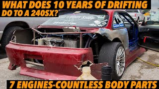 What does 10 years of drifting do to a car THE FIELDING SHREDDER 240SX [upl. by Yrneh]