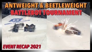 Antweight Battlebots amp Beetleweight Combat Robot Tournament Recap Battlebot Fights [upl. by Philbin]