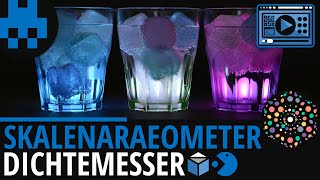 Skalenaräometer Dichtemesser│Physik Lernvideo Learning Level Up [upl. by Sosna]