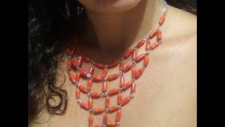 DIY tutorial collana di perleGioielli fai da teTutorial per principiantiPearl necklace [upl. by Yeleak]