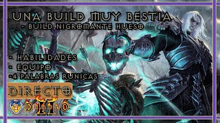 💀Build Nigromante Hueso  4 Palabras Rúnicas  DIABLO 2  DIABLO 2 Resurrected [upl. by Ruscio408]