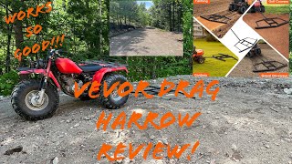 TOOL REVIEW  VEVOR 76” Drag Harrow Review and Demonstration  IT WORKS SO GOOD [upl. by Weigle]