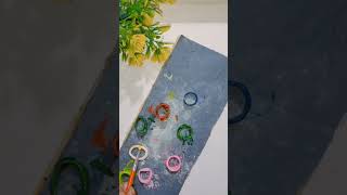 DIY clay rings using mouldit clay🌼✨easy diydiy trending shorts [upl. by Armillda]