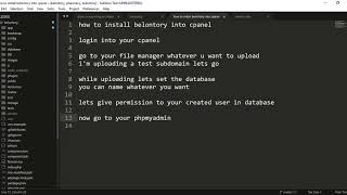 how to install belontory application on cpanel [upl. by Raymond463]