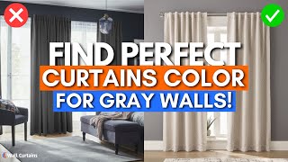 What Color Curtains Go With Gray Walls  Wall Curtains Ideas [upl. by Niles]