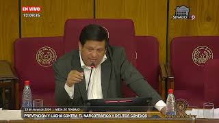 Mesa de Trabajo Comisión de Prevención Lucha contra el Narcotráfico y Delitos Conexos  23052024 [upl. by Toms]