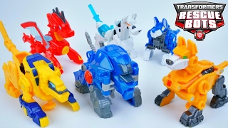 TRANSFORMERS RESCUE BOTS SWIFT VALOR SERVO DRAKE FIREPLUG MINI CON COLLECTION [upl. by Brok]