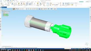 Assemblage dans Solid Edge  la contrainte engrenage [upl. by Danelle]