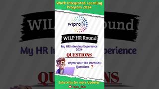 Wipro WILP HR Interview Experience 2024  Questions wipro wiprowilp wilp interview shorts [upl. by Haney256]