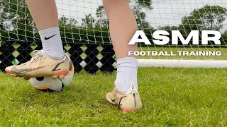 ASMR Football Training in Nike Mercurial Vapor 14 Elite [upl. by Eydie354]