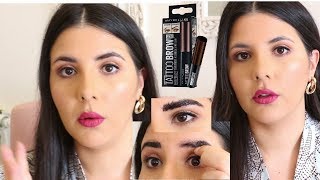 ريفيو صريحة للبراو تاتو من مايبلين  Maybelline brow tattoo demo and review [upl. by Cenac]