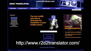 R2D2 Translator  star wars  funny websites [upl. by Cheffetz]