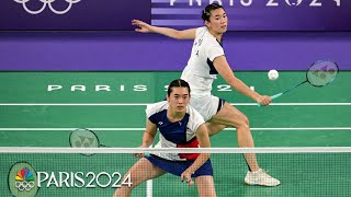 Chinas Liu Tan handle Team USAs Xu twins in badminton  Paris Olympics  NBC Sports [upl. by Dana]