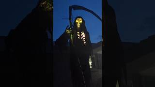 Home Depot Halloween 2024 12ft Levitating Reaper Demo halloween homedepothalloween2024 reaper [upl. by Anuaek]