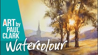 How to paint trees in Watercolour by Paul Clark [upl. by Trotta591]