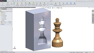 SolidWorks tutorial How to Subtract a Part from another Part [upl. by Glori187]