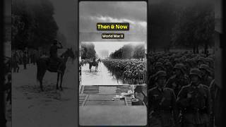 Fascinating Then amp Now Historical Photos Of World War II 🤯 history war ww2 thenandnow military [upl. by Ggerg]