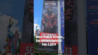 Quick HowlOScream San Antonio update for Sep 1st 2024 seaworldtexas howloscream [upl. by Nerissa]