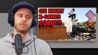 12 Year Old Gui Khury Does First 1080 Beating Tony Hawk [upl. by Leahcimnoj]