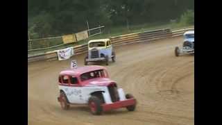 HOTROD HAYRIDE DIRT TRACK RACING 2010 2 30s 40s 50s cars [upl. by Neivad]